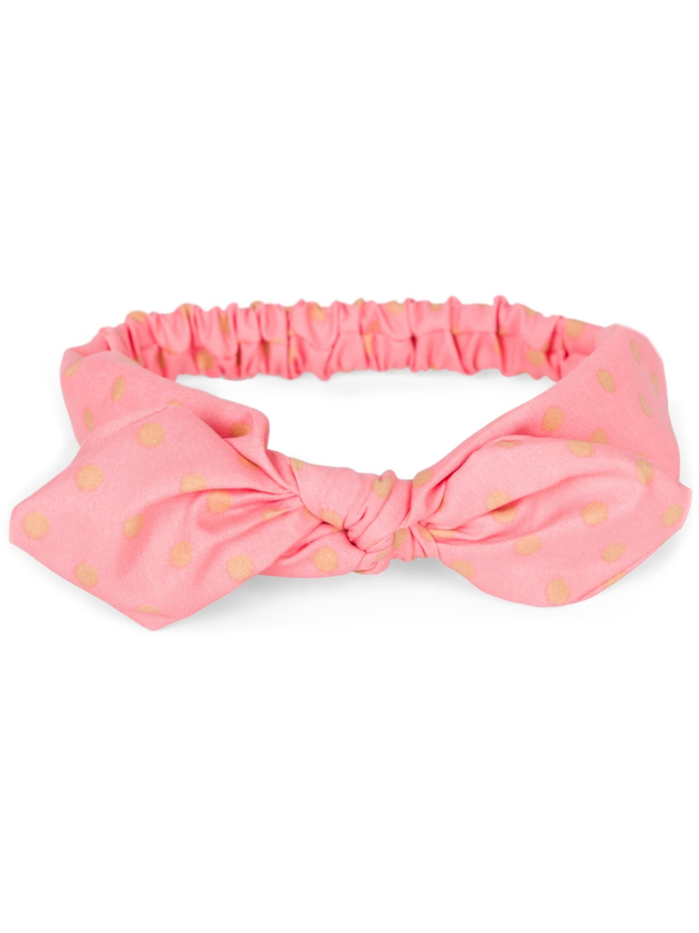 styleBREAKER Hair jewelry 'Haarband mit Punkte Muster und Schleife' in Orange: front