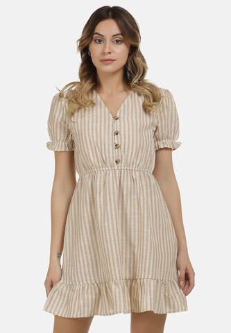 DreiMaster Vintage Kleid in Beige: predná strana