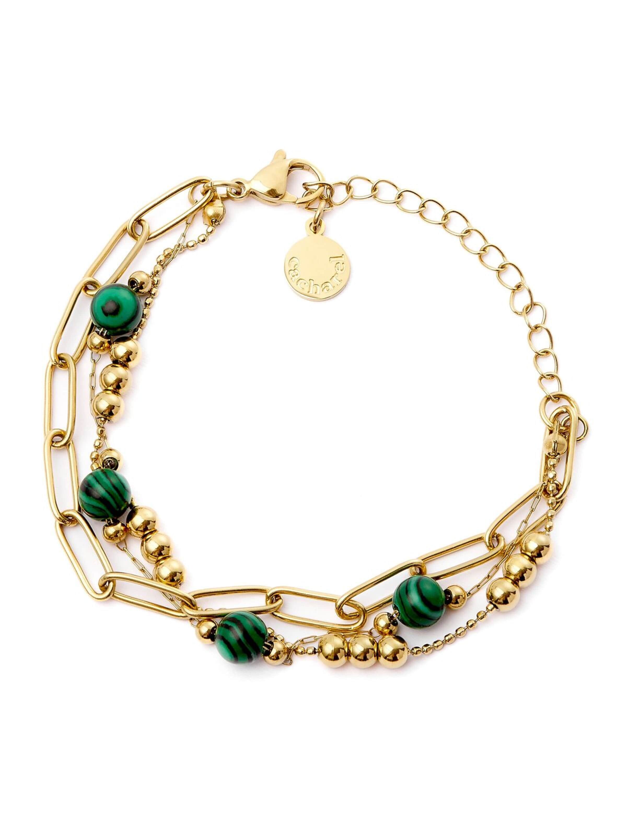 Cacharel Armband‌‌‌‌‌‌‌‌‌ in Grün: Vorderseite