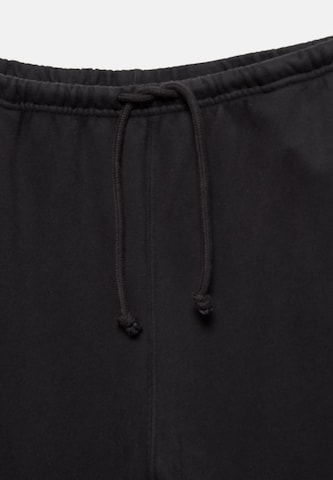 Pull&Bear Zvonové kalhoty Kalhoty – černá