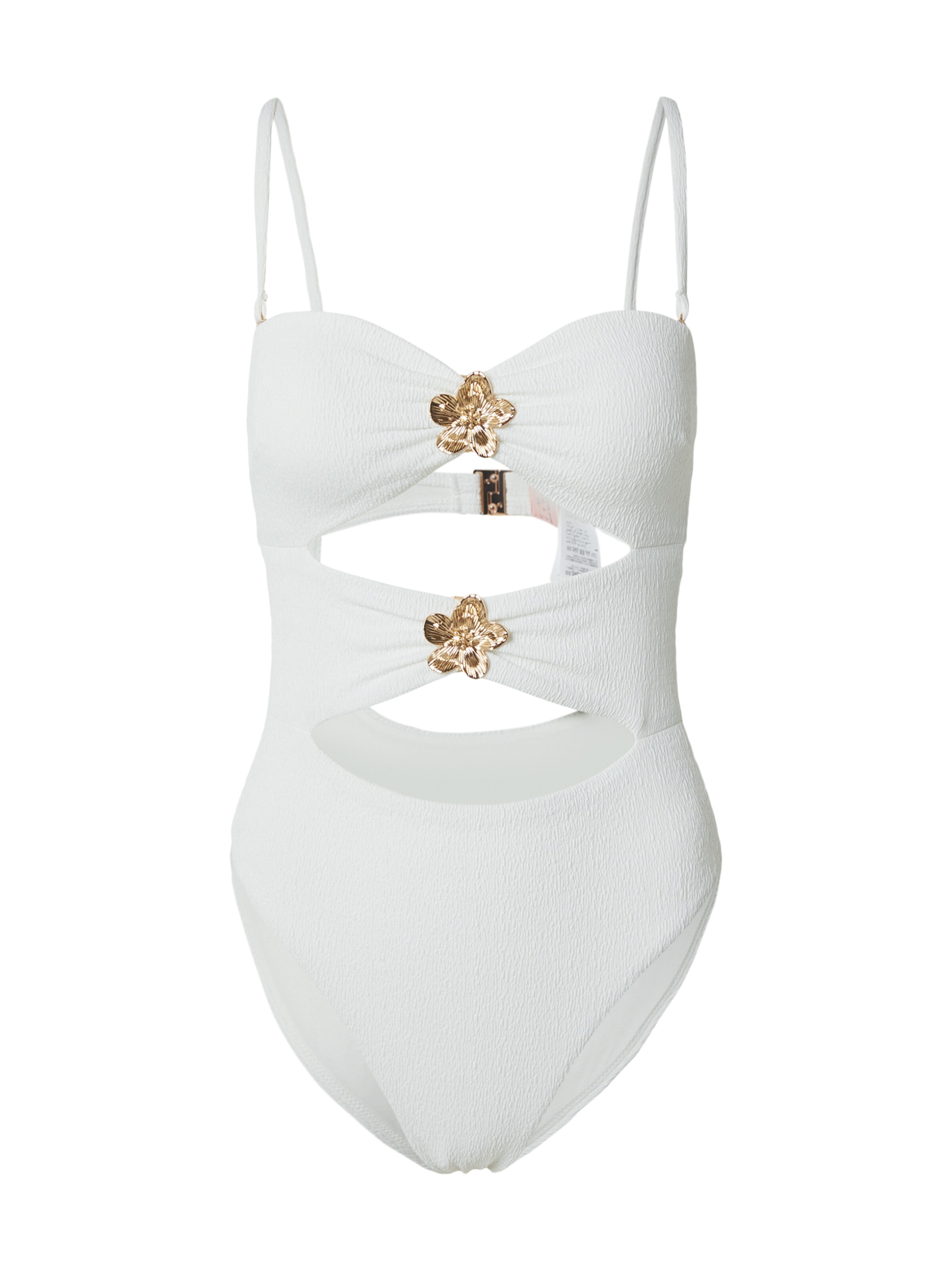 Hunkemöller - Bandeau Traje de baño en blanco: frente