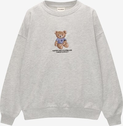 Pull&Bear Sweatshirt in brokat / grau / lila / schwarz, Produktansicht