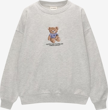 Pull&Bear Sweatshirt in Grijs: voorkant