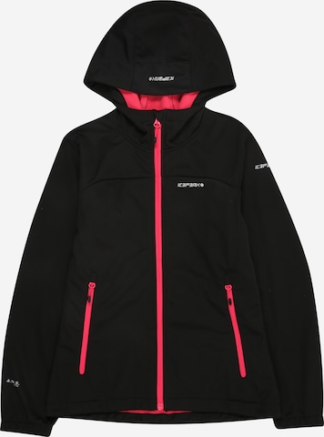 juoda ICEPEAK Laisvalaikio striukė: priekis