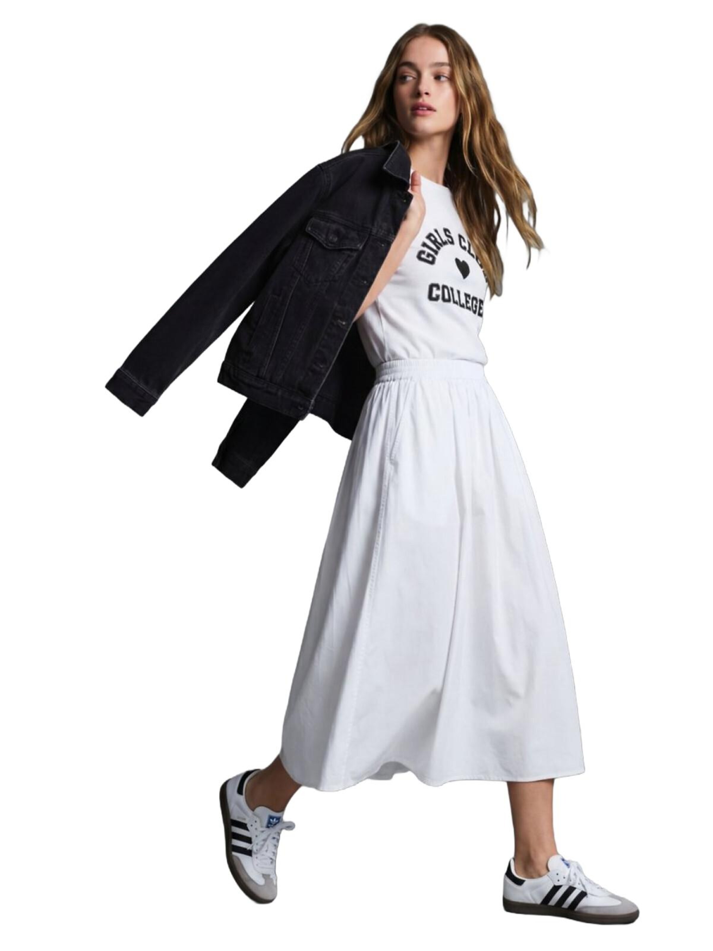 LTB Jeans Rok 'Basic' in Wit