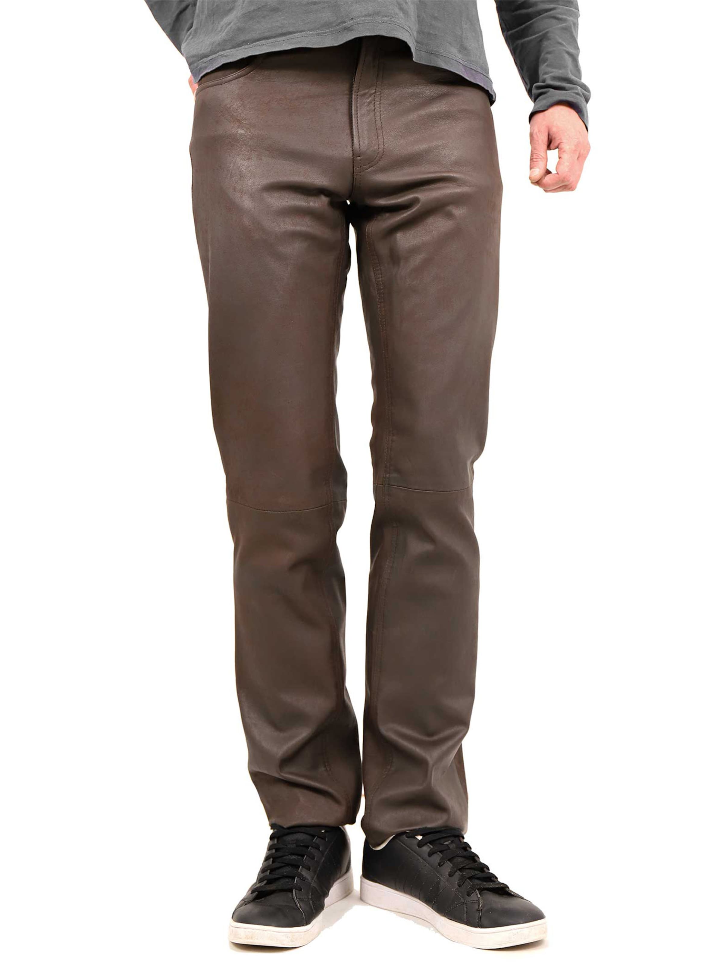 MADDOX - regular Pantalón 'Laurin' en marrón: frente