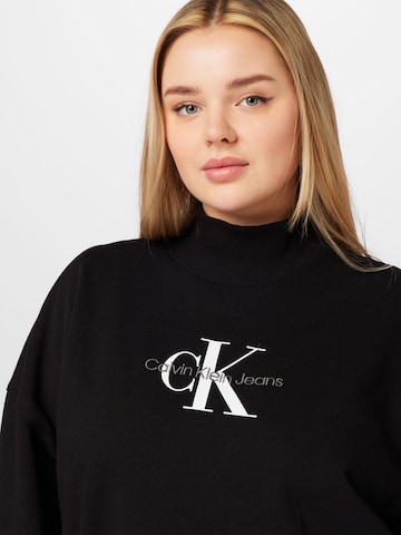 Calvin Klein Jeans Curve Sweatshirt in Schwarz
