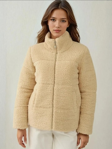 Giacca di pile di Bigdart in beige: frontale