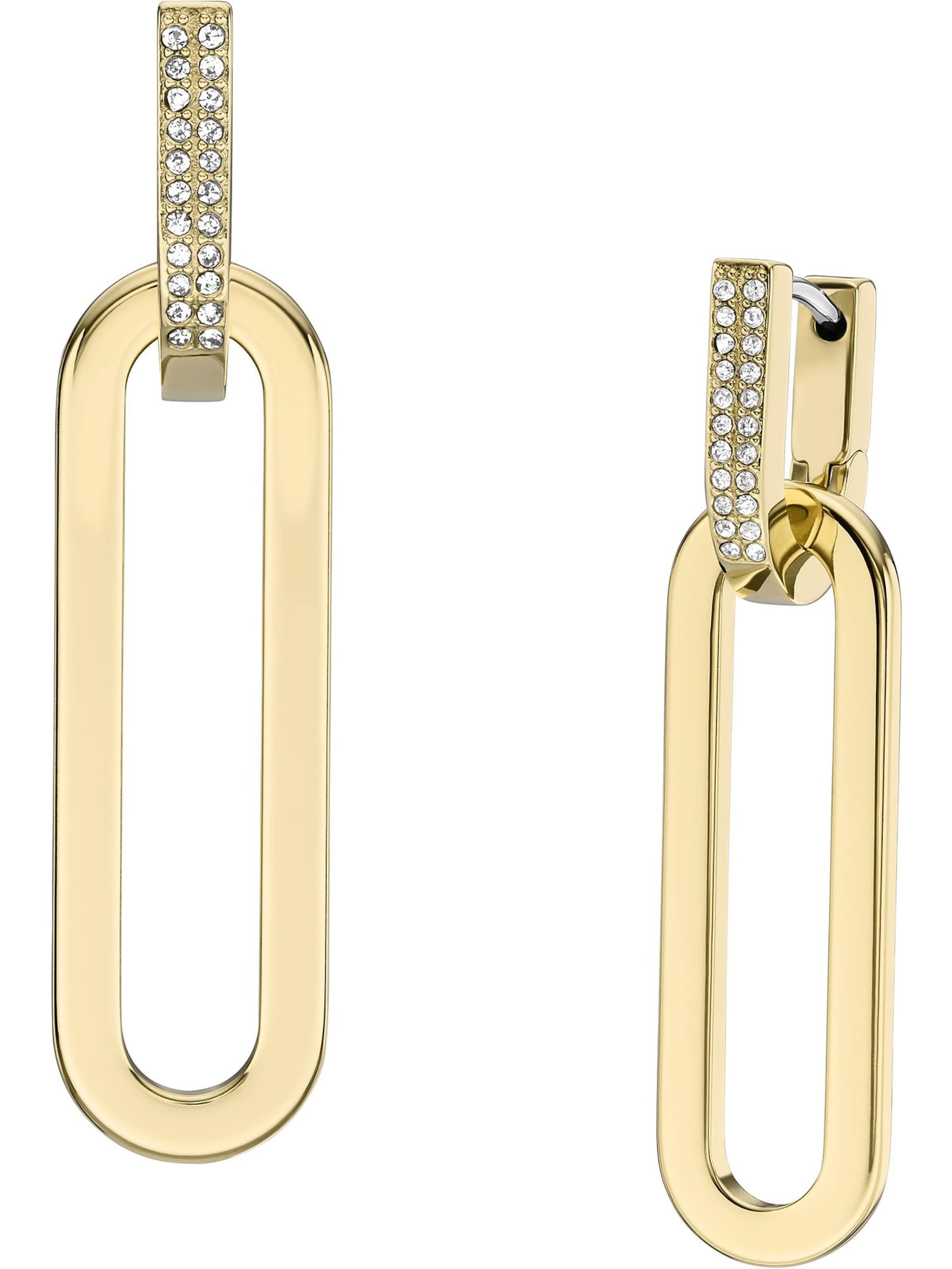 FOSSIL Обеци 'Heritage' в злато