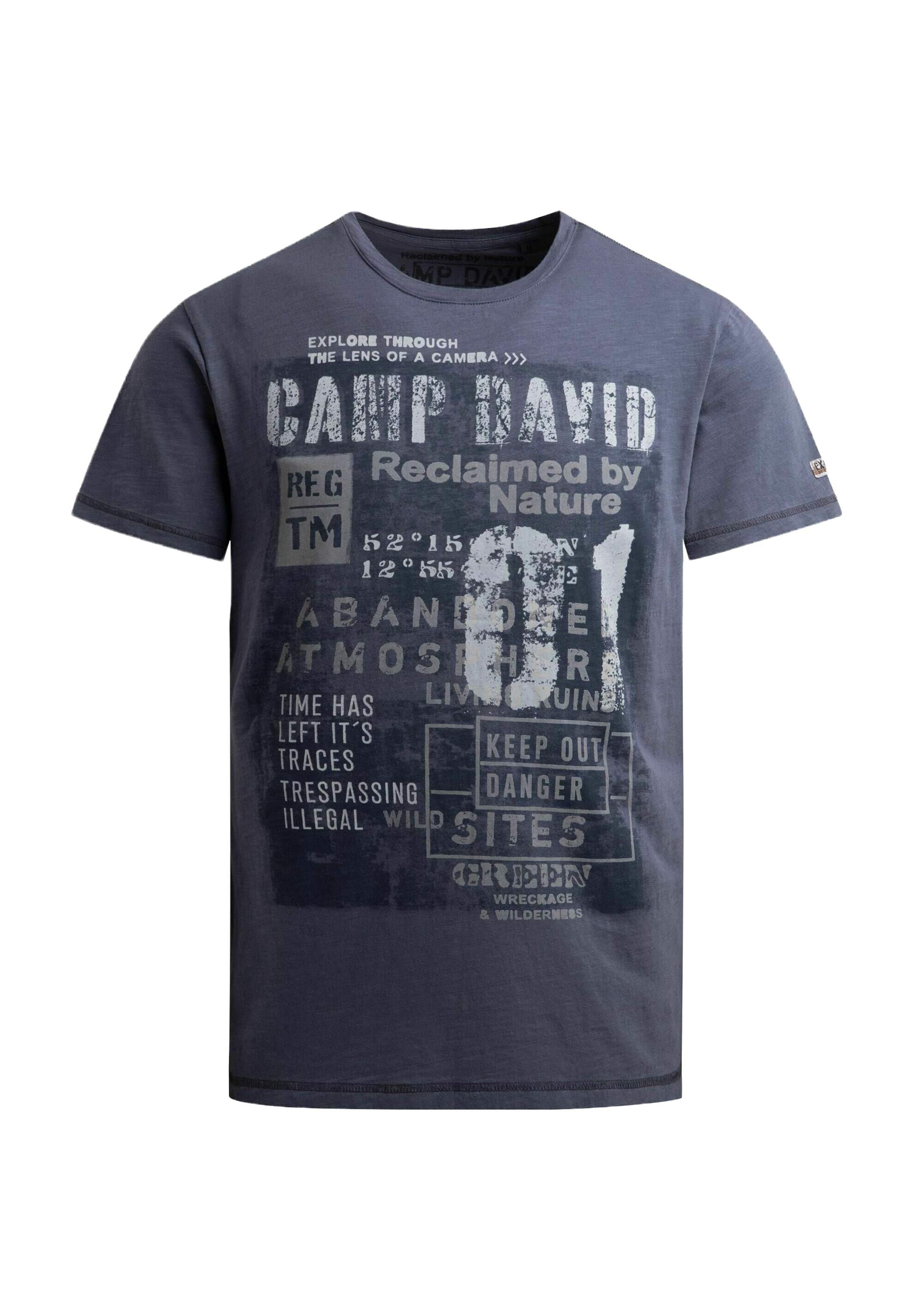 CAMP DAVID T-Shirt in Blau: Vorderseite