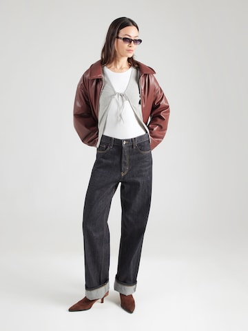 PIECES Вязаная кофта 'PCKITTE' в Серый