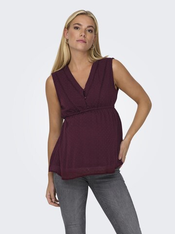 Only Maternity Blouse in Purple: front