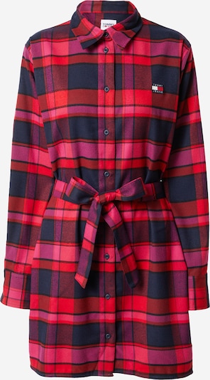 Tommy Jeans Robe-chemise en rouge / noir, Vue avec produit