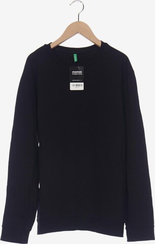UNITED COLORS OF BENETTON Sweatshirt & Zip-Up Hoodie in L in Black: front