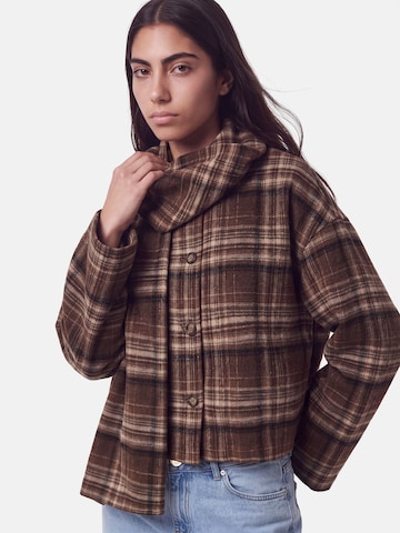 PIECES Jacke 'AMALIA ' in Braun: Vorderseite