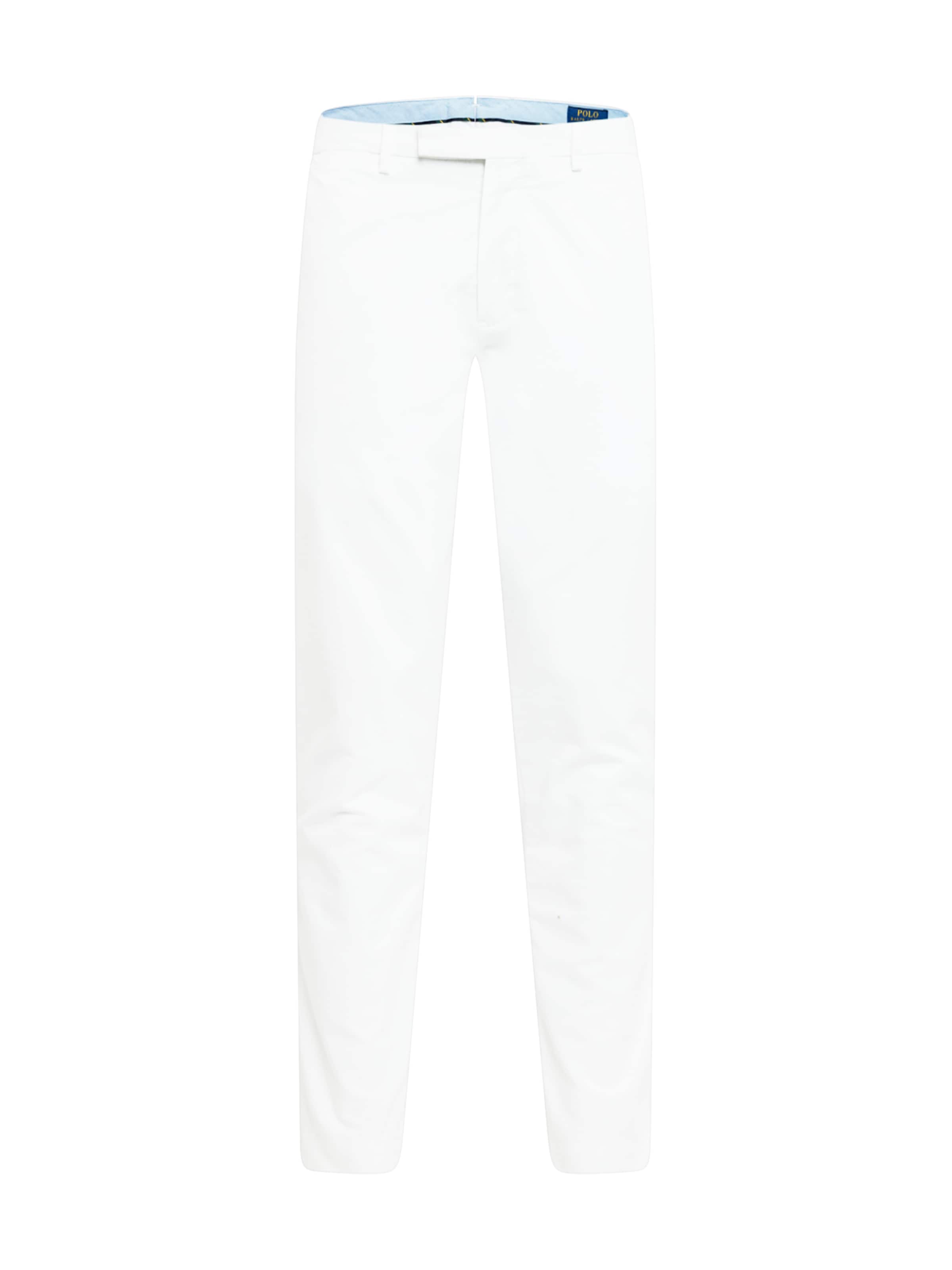 Polo Ralph Lauren Slimfit Παντελόνι τσίνο σε λευκό: μπροστά