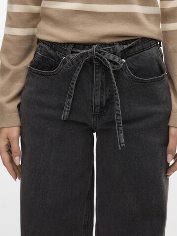 VERO MODA Wide Leg Jeans 'VMANNET' in Schwarz