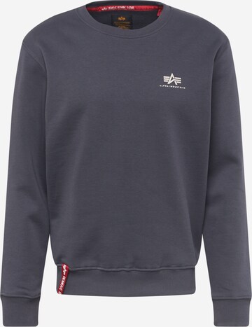 ALPHA INDUSTRIES Sweatshirt in Grijs: voorkant