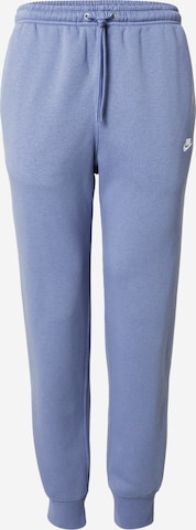 Nike SportswearTapered Hlače 'CLUB' - plava boja: prednji dio