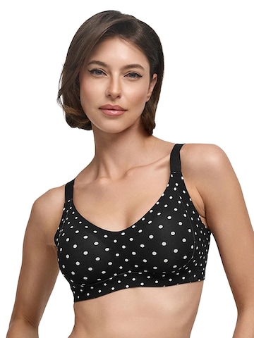 cfab (formerly creamy fabrics) Push-up BH 'Seamless Compact Push-Up BH'‌ in Schwarz