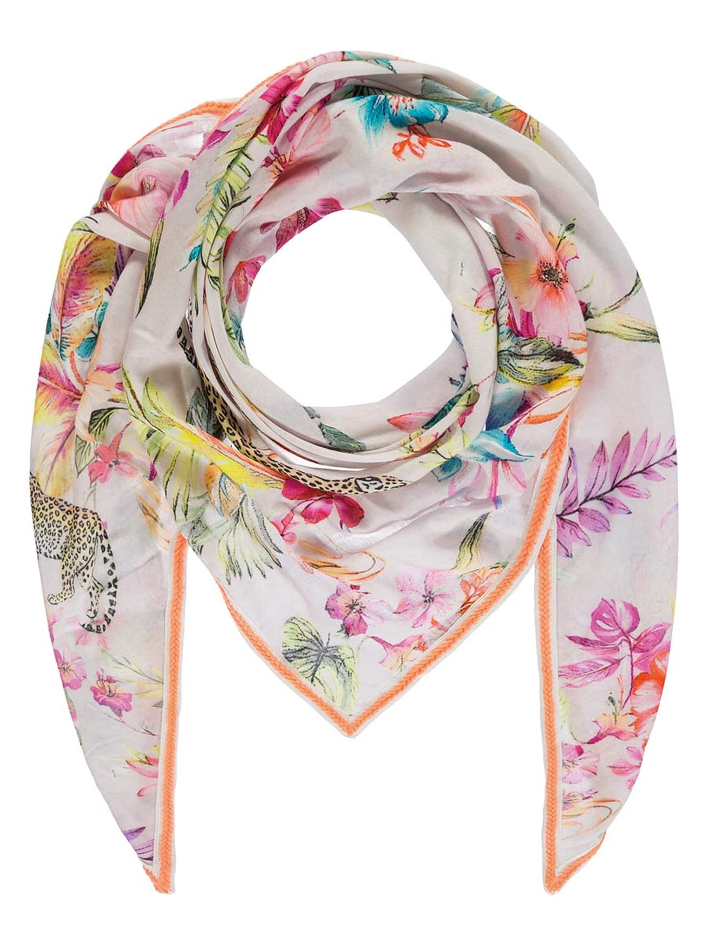 Passigatti Wrap 'Dreieckstuch mit Multi-Designs' in Pink: front