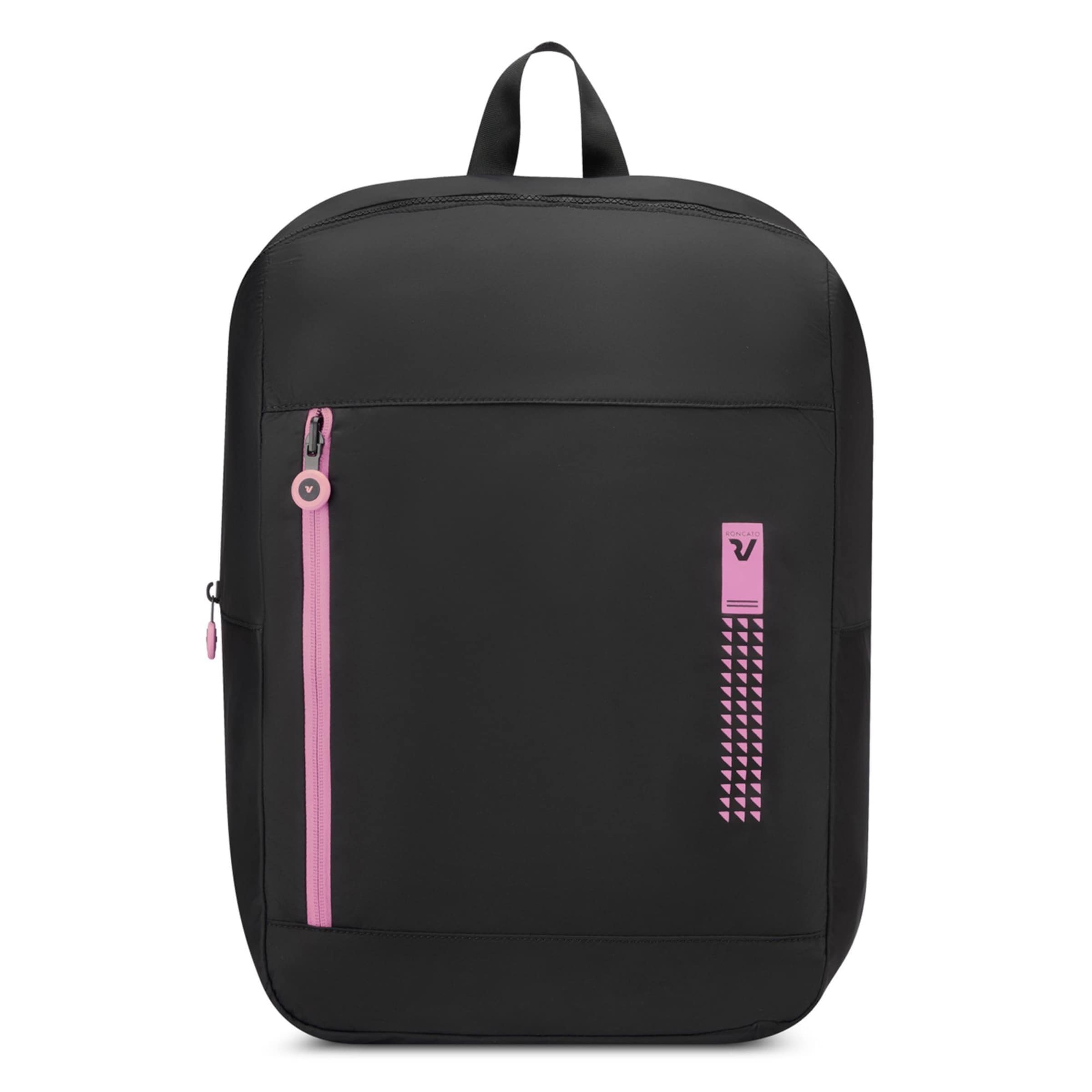 Roncato Rucksack 'Compact Neon' in Schwarz: Vorderseite