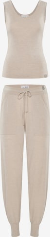 Tenue d'intérieur 'Blossom & Bella' YOU LOOK PERFECT en beige : devant
