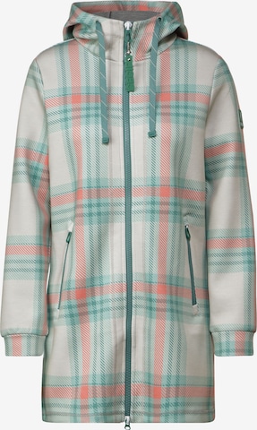 CECIL Between-Seasons Coat in Green: front