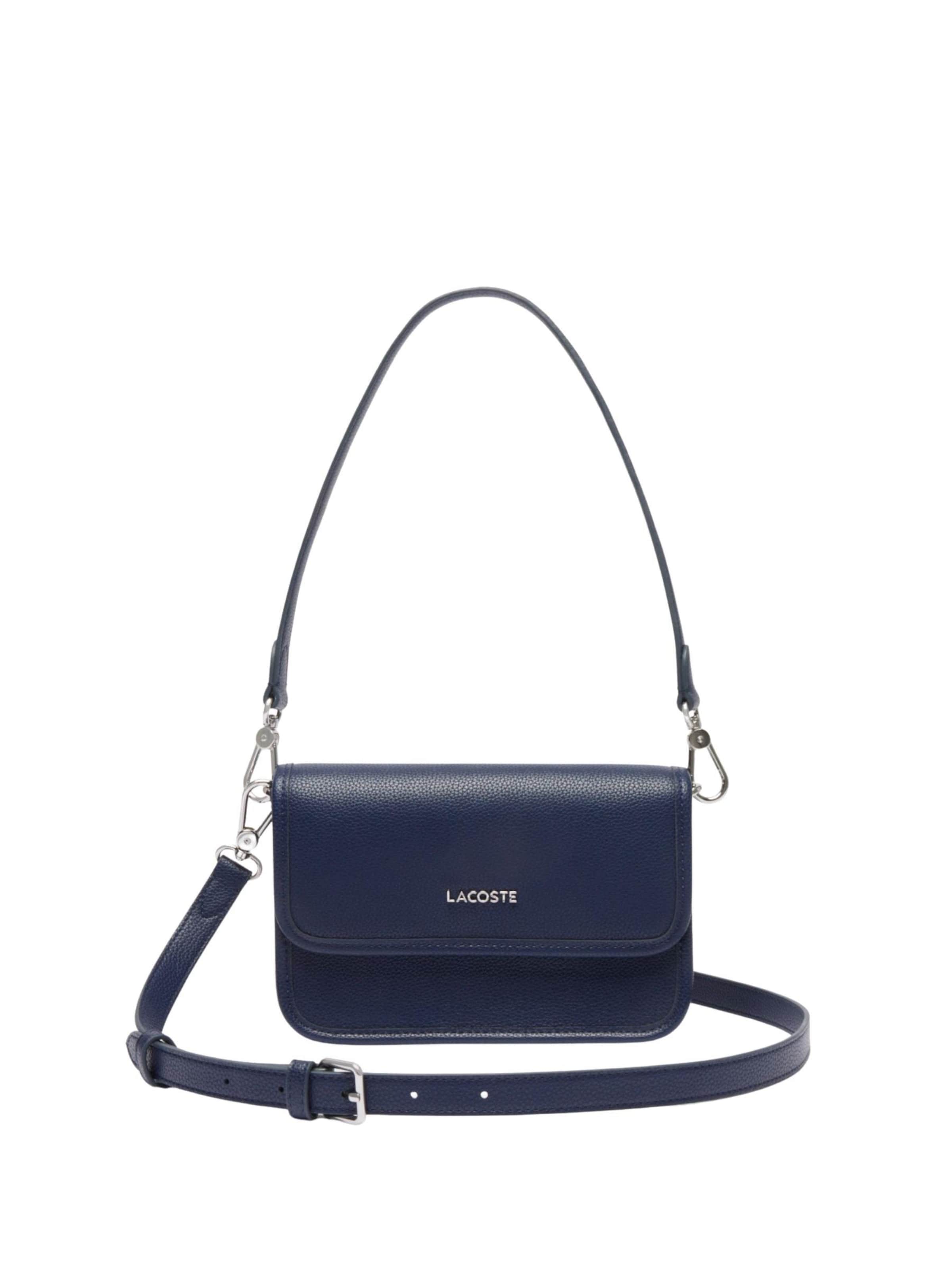 LACOSTE Skuldertaske 'Lacoste Sac Bandoulière Lacoste Elegance Marine 166' i blå: forside