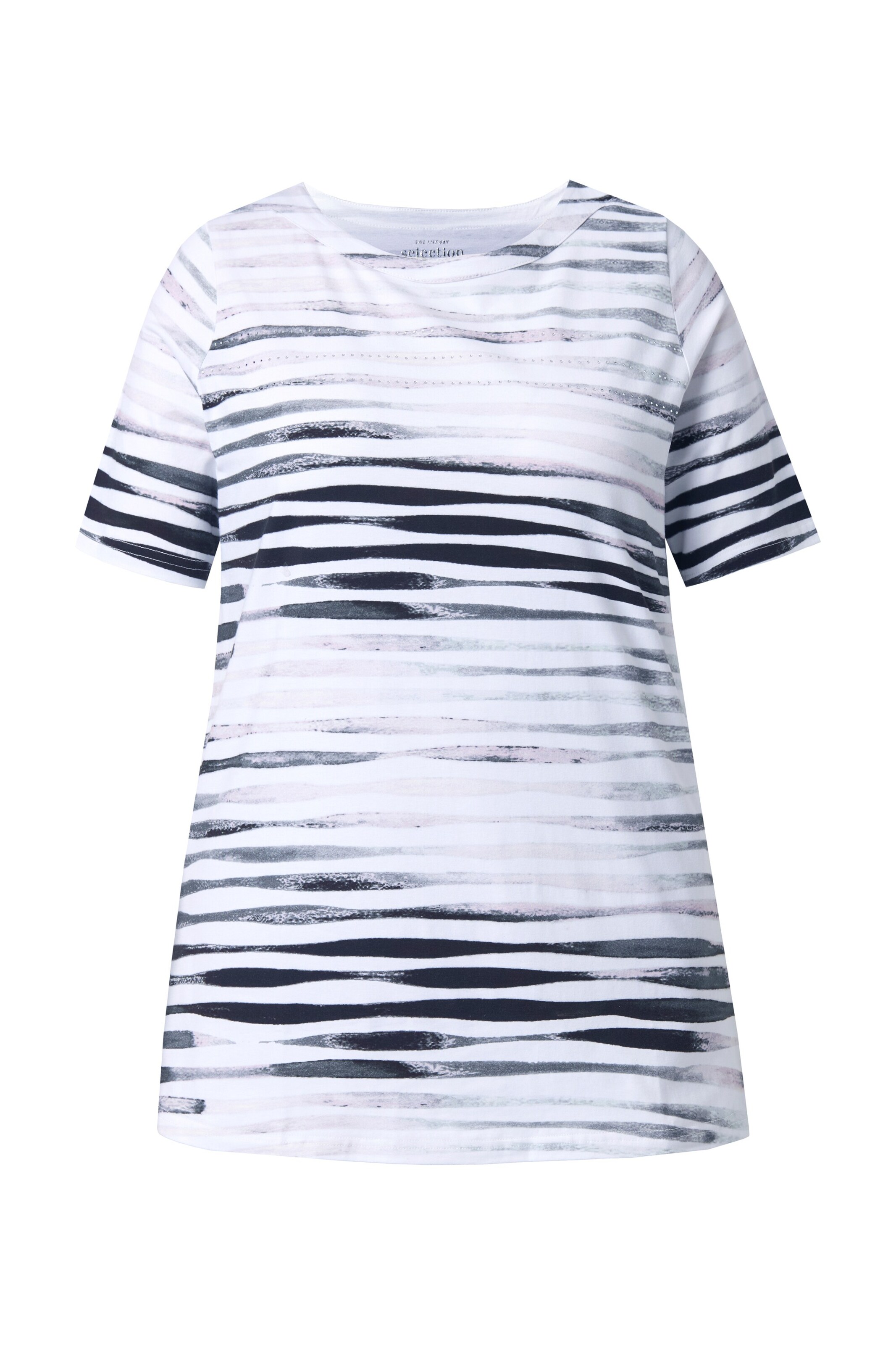 Ulla Popken Shirt in Schwarz: Vorderseite