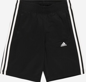 ADIDAS SPORTSWEAR Regular Workout Pants 'Designed To Move 3-Stripes' in Black: front