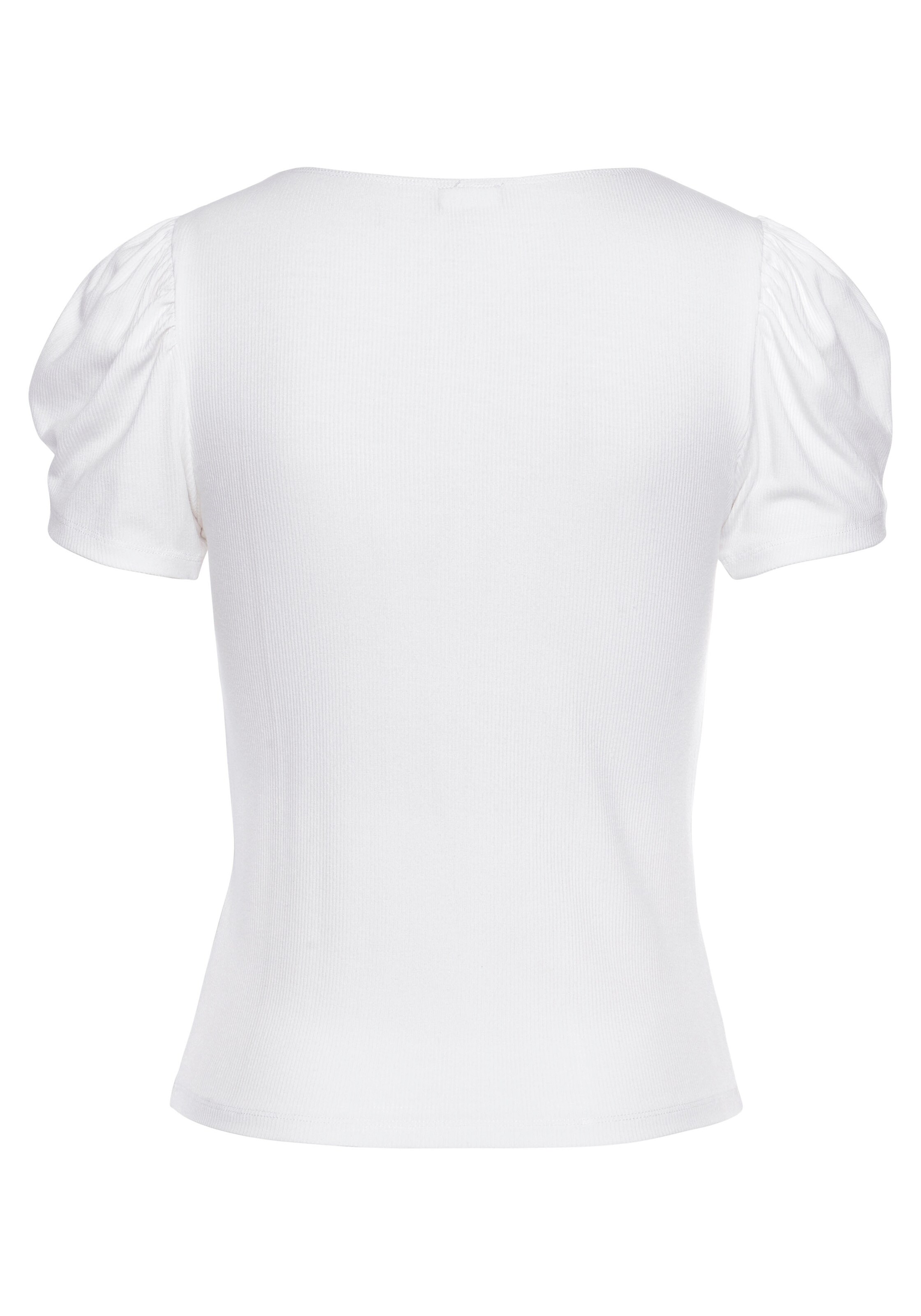 T-shirt LASCANA en blanc