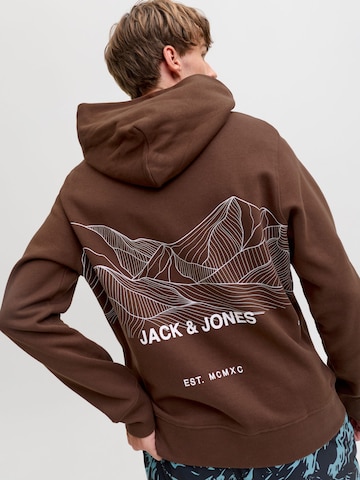 Sweat-shirt 'JJAW25' JACK & JONES en marron