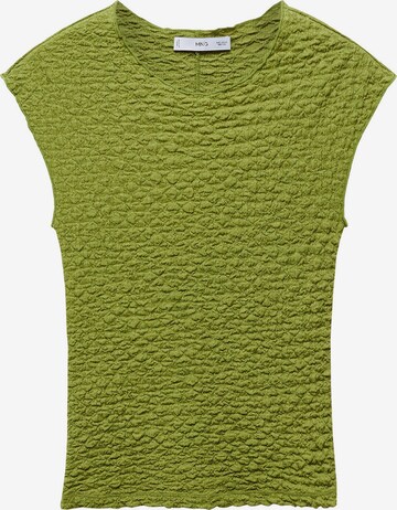 MANGO Shirt 'MERINGUE' in Green: front