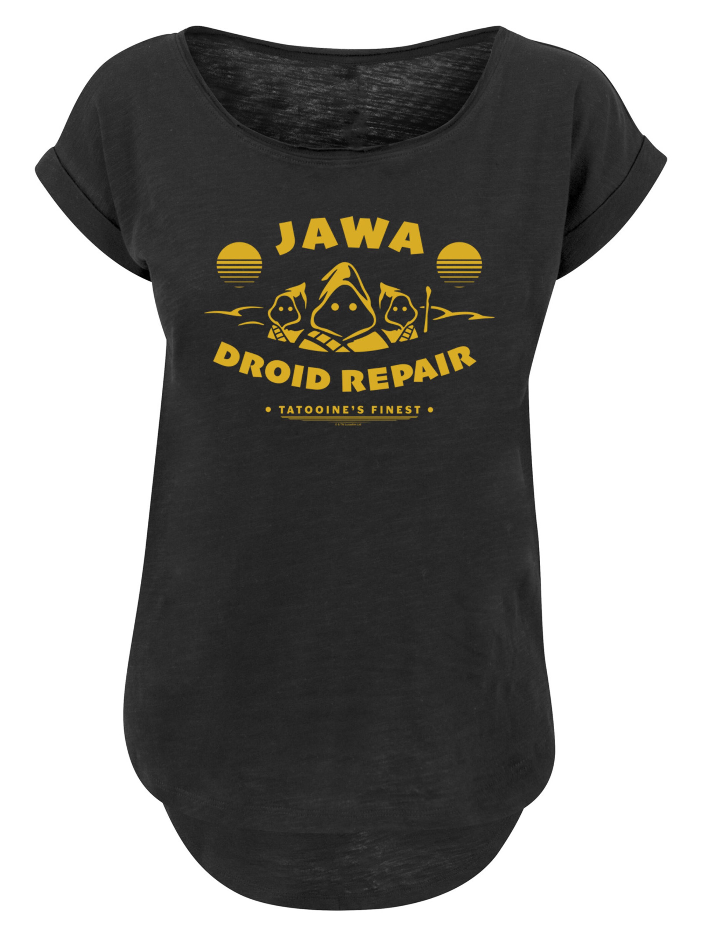 Maglietta 'Star Wars Jawa Droid Repair' di F4NT4STIC in nero: frontale