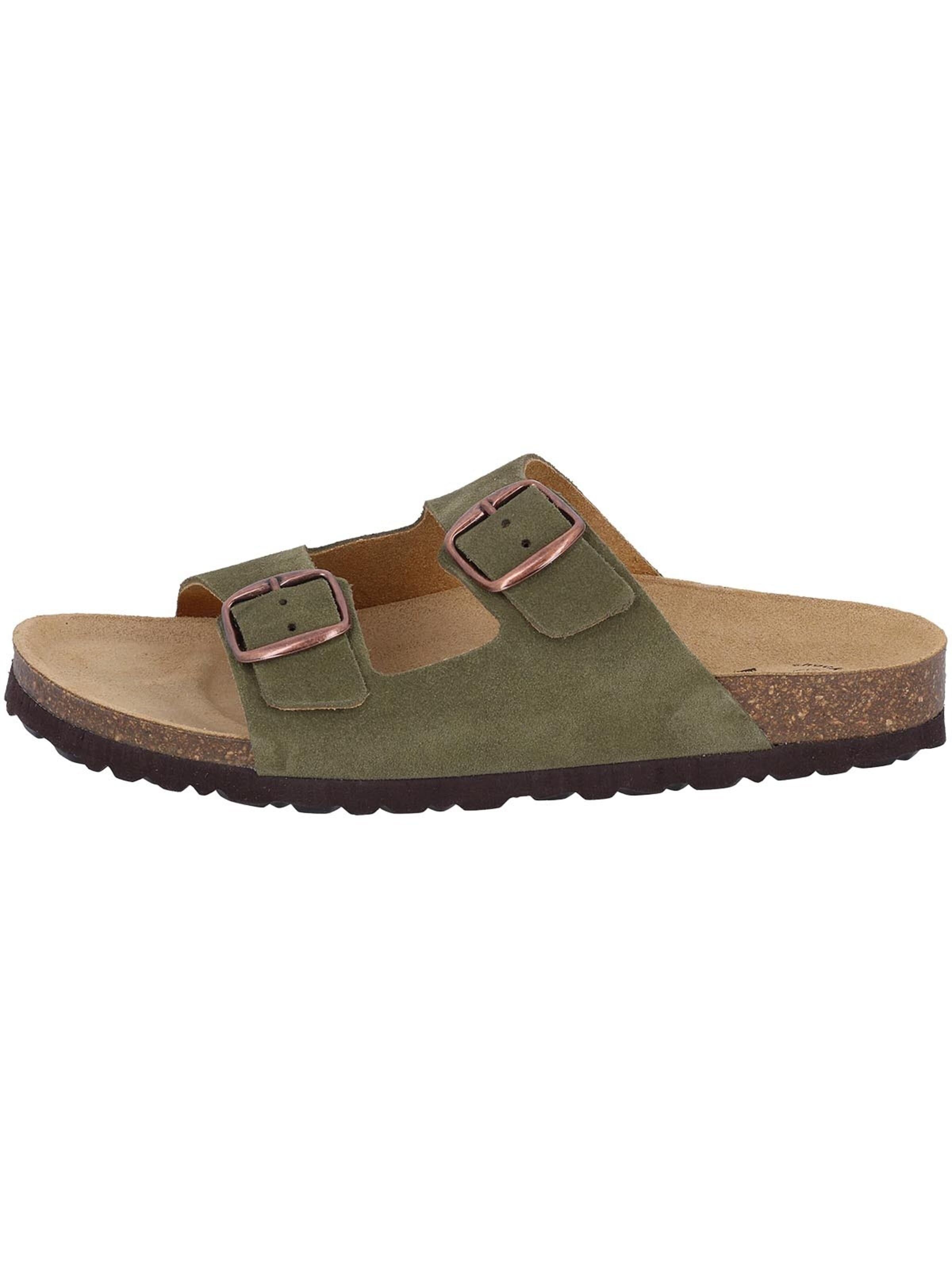 LICO Mules 'Freizeitschuhe Bioline in oliv' in Green: front