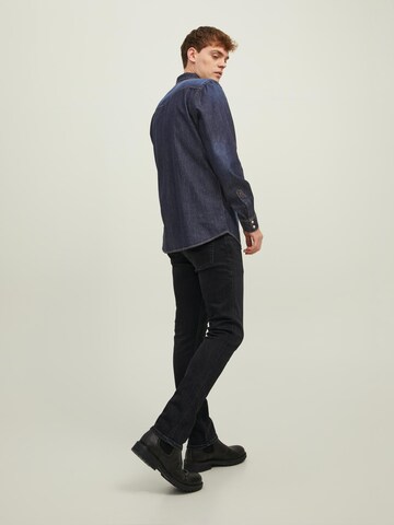 JACK & JONES Slim fit Overhemd 'SHERIDAN' in Blauw