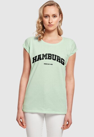 Maglietta 'Hamburg' di Merchcode in verde: frontale