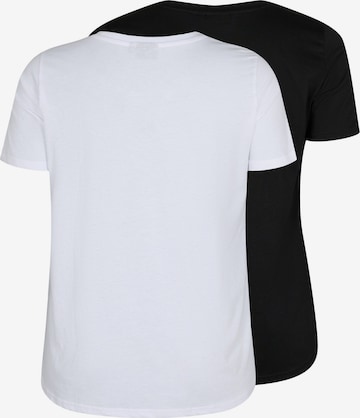 Zizzi Koszulka 'MKATJA' w kolorze czarny
