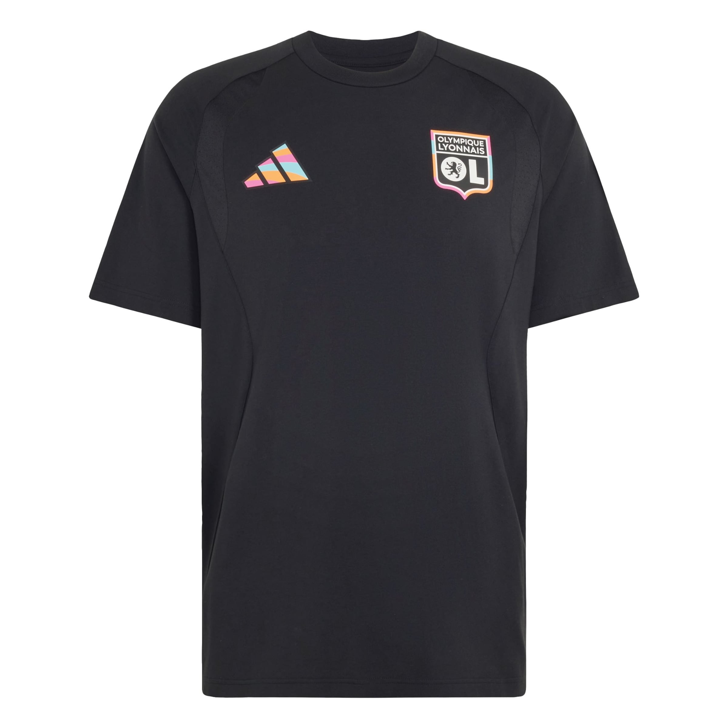ADIDAS PERFORMANCE - Camiseta funcional 'Olympique Lyonnais Tiro' en negro: frente