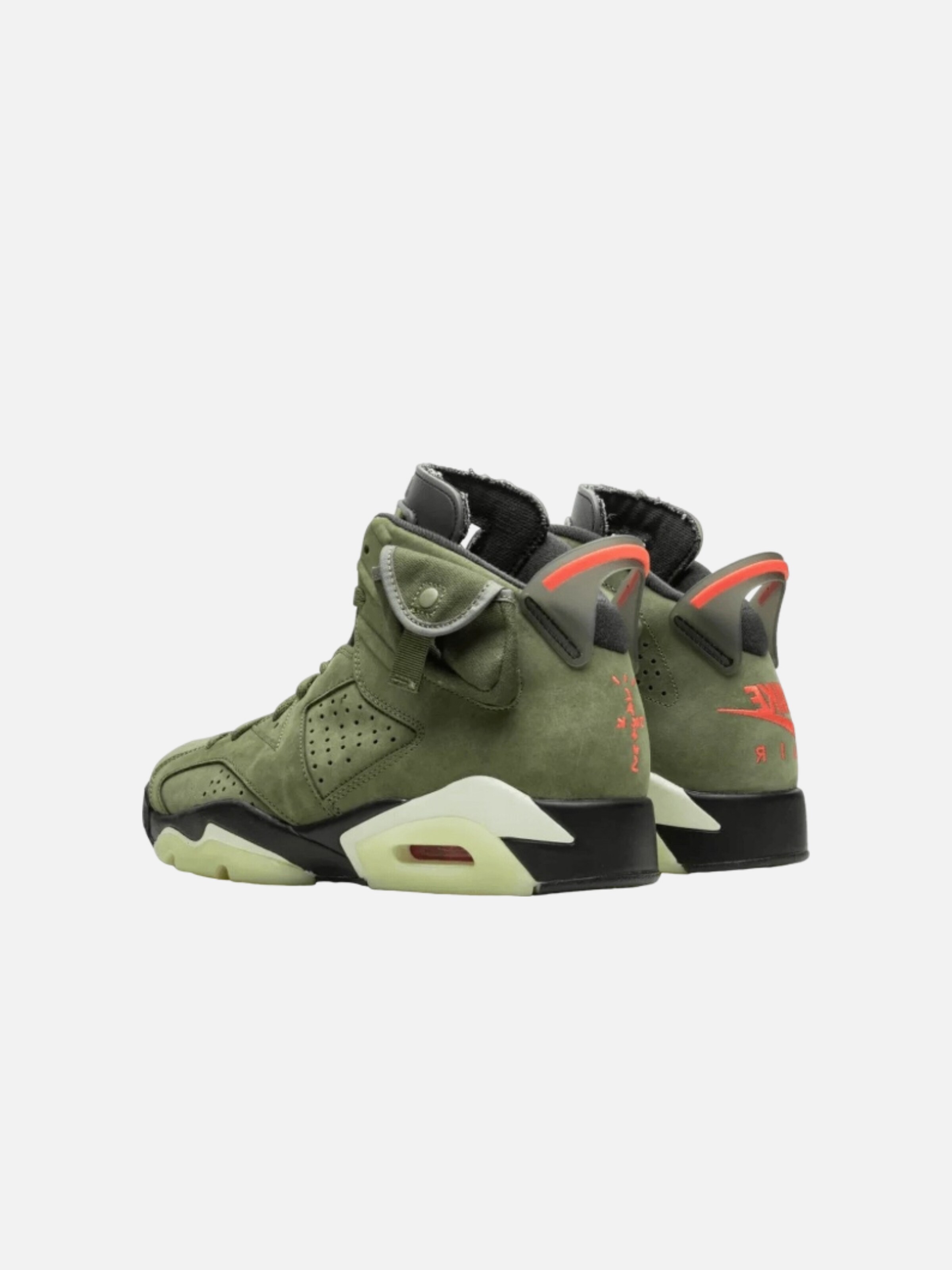 Baskets hautes 'Air 6 Retro Travis Scott' Jordan en vert