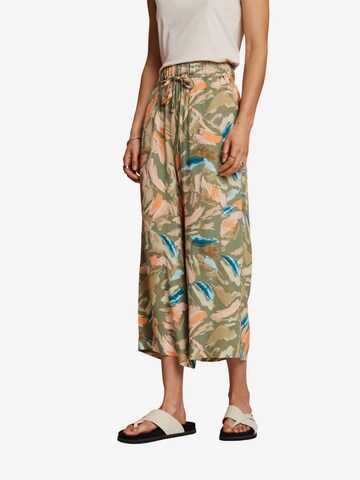 ESPRIT Wide Leg Hose in Grün