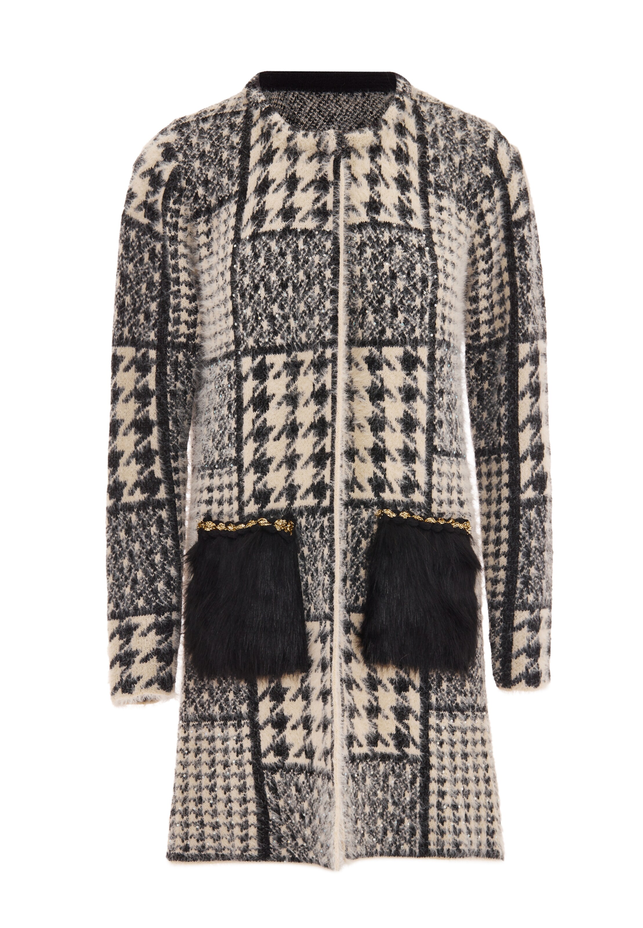 Giacchetta di faina in beige: frontale