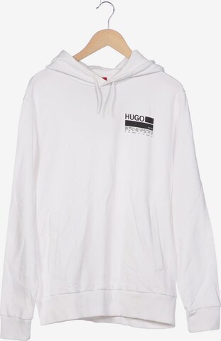 HUGO Sweatshirt & Zip-Up Hoodie in M in White: front