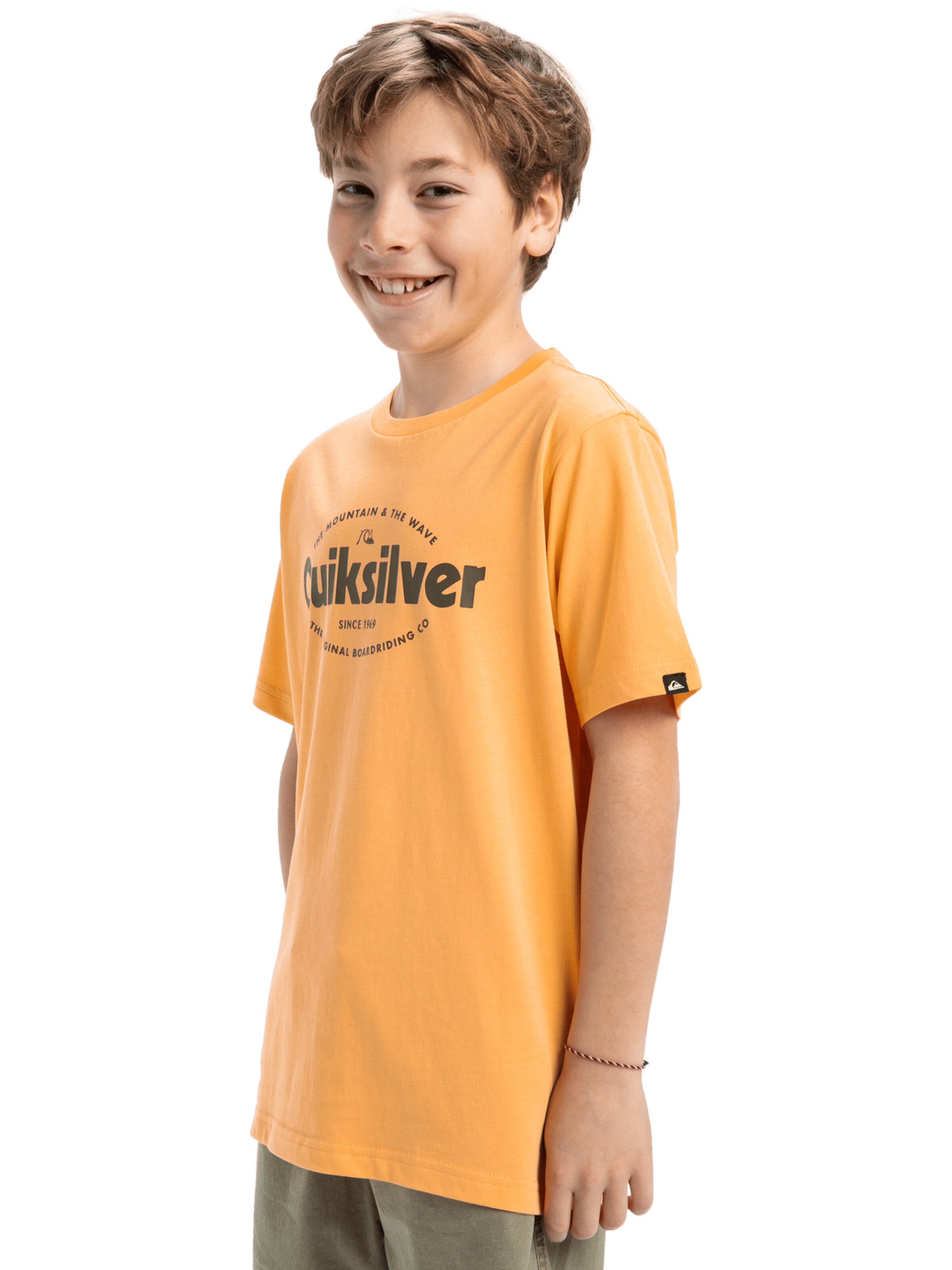 QUIKSILVER T-Shirt 'Ev Shape All Days' in Gelb