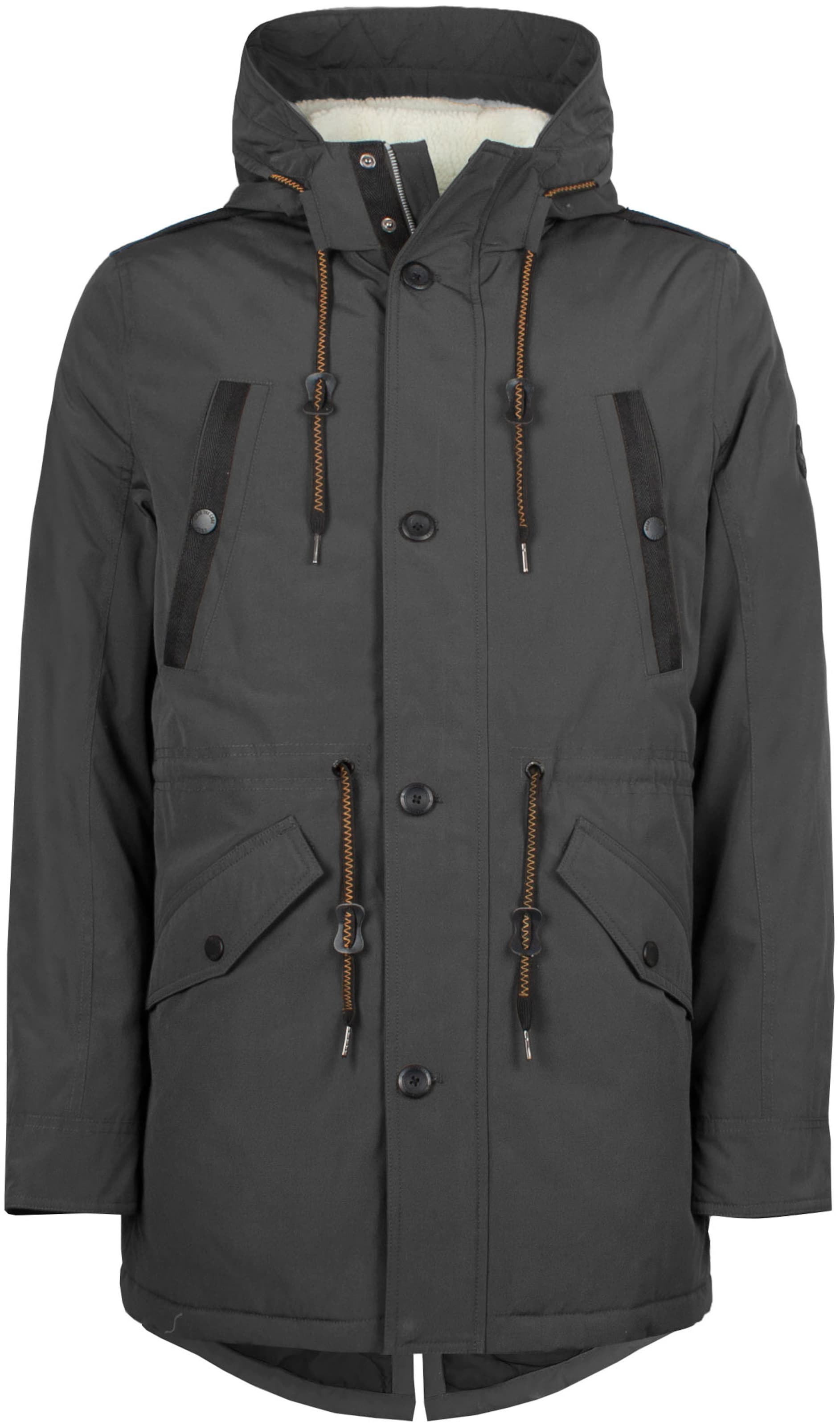 INDICODE JEANS Winter Parka in Grey: front