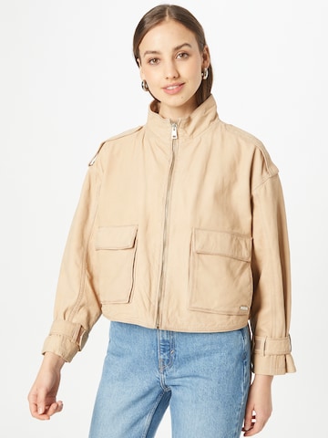 Maze Between-Season Jacket in Beige: front