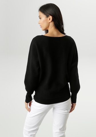 Aniston SELECTED Pullover in Schwarz
