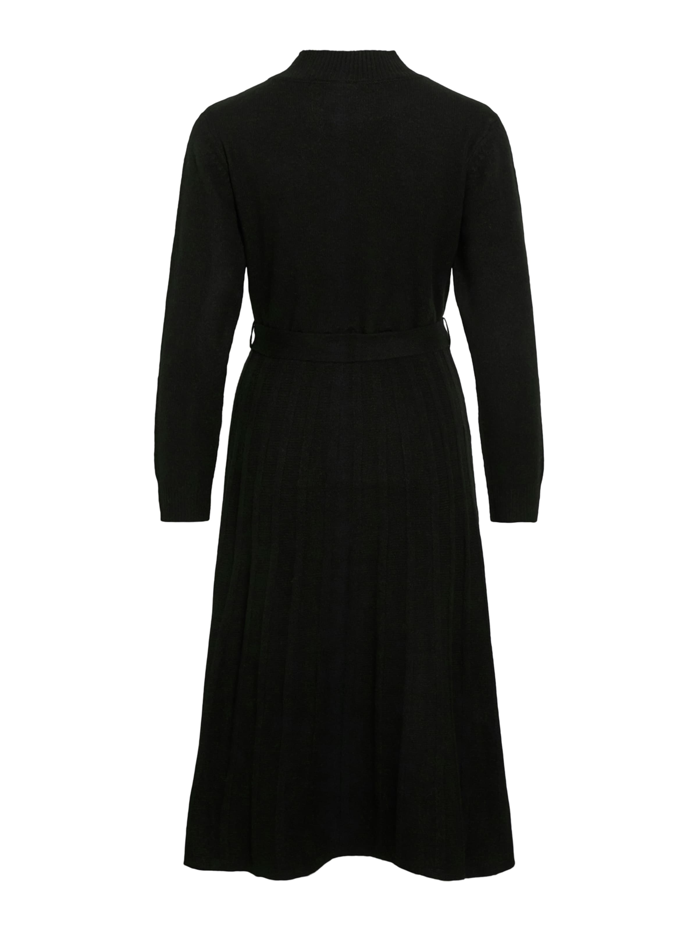 VILA Strikkjole 'VITRINE' i sort