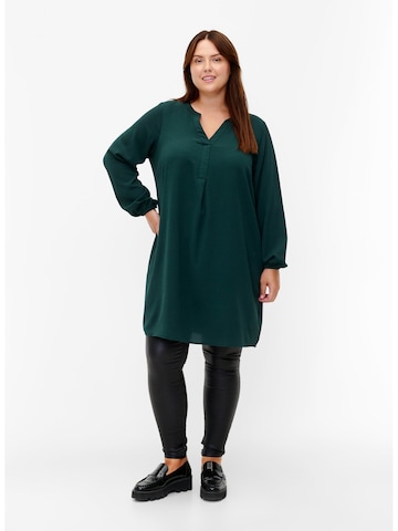 Zizzi Shirt dress 'VANNI' in Green